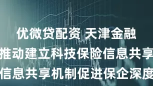优微贷配资 天津金融监管局：推动建立科技保险信息共享机制促进保企深度对接
